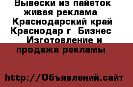 Вывески из пайеток, живая реклама - Краснодарский край, Краснодар г. Бизнес » Изготовление и продажа рекламы   